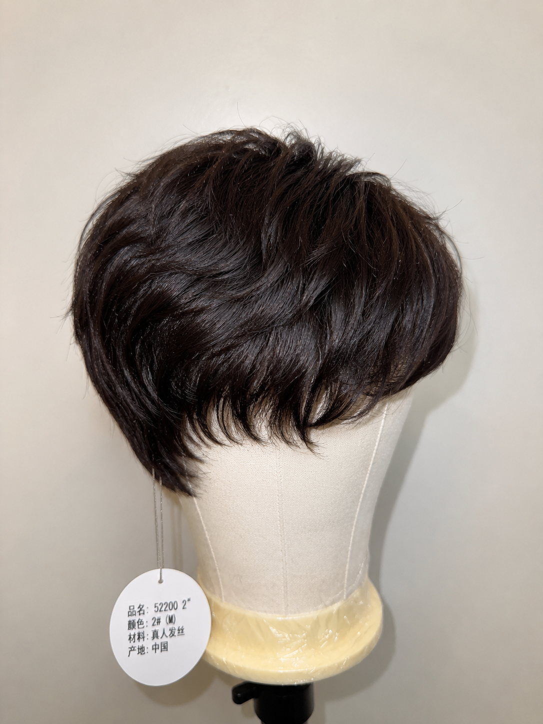Short Human Hair Wig – Natural Black